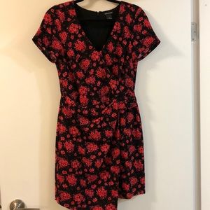 Club Monaco Red Floral Dress